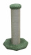 Превью Когтеточка-столбик для кошек «Столбик мощный» на подставке, зеленый, 42х42х82 см