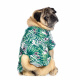 Превью Рубашка для собак с листьями XS зеленый (унисекс) 3