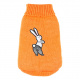 Превью Свитер для собак оранжевый с кроликом 45см 1