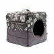 Превью Дом-куб Твиг №1 для кошек и собак мелких пород, 35х35х35 см, серый