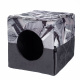 Превью Домик-трансформер Куб для кошек и собак мелких пород, 40x40x40 см, серый 8