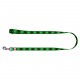 Превью Поводок WAUDOG Nylon с рисунком Шотландка зеленая (ширина 25 мм, длина122см)