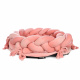 Превью Лежак плетеный для кошек и собак мелких пород, 50х45х14 см, розовый 1