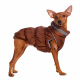 Превью Куртка для собак на молнии коричневая 4