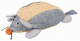 Превью Игрушка для кошек Мышь сизаль, ткань, натуральный / серый, 30 см