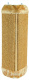 Превью Когтеточка-доска (15х15х60 см) угловая с вертикальным креплением для кошек, коричневая