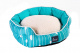 Превью Лежак с меховой подушкой Лин для кошек и собак мелких пород, 58х50х15 см, голубой 2