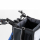 Превью Сумка-переноска на велосипед для собак мелкого размера, 41х26х26 см, серая-черная 3