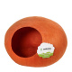 Превью Домик-слипер WoolPetHouse для животных мелких пород, 40х40х20 см, оранжевый