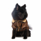 Превью Куртка из кожзама для собак XS коричневый (унисекс) 1