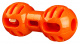 Превью Игрушка для собак Гантеля Soft and Strong, термопластичная резина, оранжевый, 14 см
