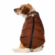 Превью Куртка для собак на молнии коричневая