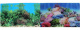 Превью Фон для аквариума двусторонний Коралловый рай/Подводный пейзаж 50х100см(9099/9031)