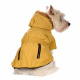 Превью Куртка приталенная с меховым капюшоном для собак XS желтый (унисекс) 5
