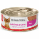 Превью Adult Консервы для кошек, мясной паштет с уткой и морковью, 85 гр.
