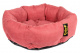 Превью Ватрушка-лежак для животных Дели, круглый с мягкими бортиками, ягодный 45х45х12 см