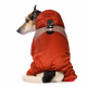 Превью Комбинезон с капюшоном для собак XL красный (девочка)