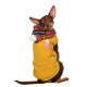 Превью Куртка с капюшоном для собак S желтый (унисекс) 8