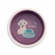 Превью Миска для собак с рисунком Собака фиолетовая керамика