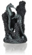 Превью Скульптура Коралл с морскими коньками S черный 9x8x14 см
