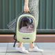 Превью Винтажный рюкзак-переноска для домашних животных зеленый, 33x30x45 см 5