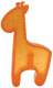 Превью Игрушка для собак Squeezz ZOO Жираф малый 14х9 см