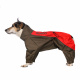 Превью Дождевик для собак мальчиков Ши-тцу, красный, длина спины 36 см, обхват шеи 36 см, обхват груди 58 см