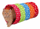 Превью Тоннель для кошек Горошек флис складной 25х25х50 см