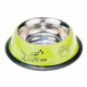 Превью Миска для собак цветной металл дизайн с ручкой, резиновое основание240мл