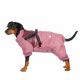 Превью Комбинезон на молнии со шлейкой для собак M розовый (девочка)