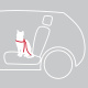 Превью Автомобильный ремень безопасности для кошки 20-50 см 3