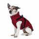 Превью Попона теплая со шлейкой для собак крупных пород Французский бульдог 3XL бордовый (унисекс) 5