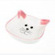 Превью Миска для кошек 200мл с ушками розовая киска керамика