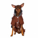 Превью Комбинезон со шлейкой и капюшоном для собак XL коричневый (унисекс) 1