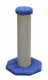 Превью Когтеточка-столбик для кошек «Столбик мощный» на подставке, голубой, 42х42х82 см