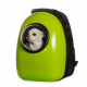 Превью Рюкзак переноска для кошек и собак зеленый 30x28x44 см