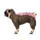 Превью Дождевик для собак девочек Пекинес, пудровый, длина спины 37 см, обхват шеи 36 см, обхват груди 51 см 1