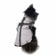 Превью Куртка со шлейкой для собак M серый (унисекс)