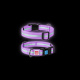 Превью Ошейник WAUDOG Nylon светонакопительный (ширина 25мм, длина 35-58см)фиолетовый 3
