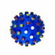 Превью Игрушка для собак Мяч с шипами разноцветный, винил, 9,5 см