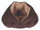 Превью Лежак-пещера Malu для собак мелких пород, 47х27х41 см, коричневый