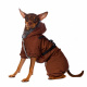 Превью Комбинезон со шлейкой и капюшоном для собак XL коричневый (унисекс)