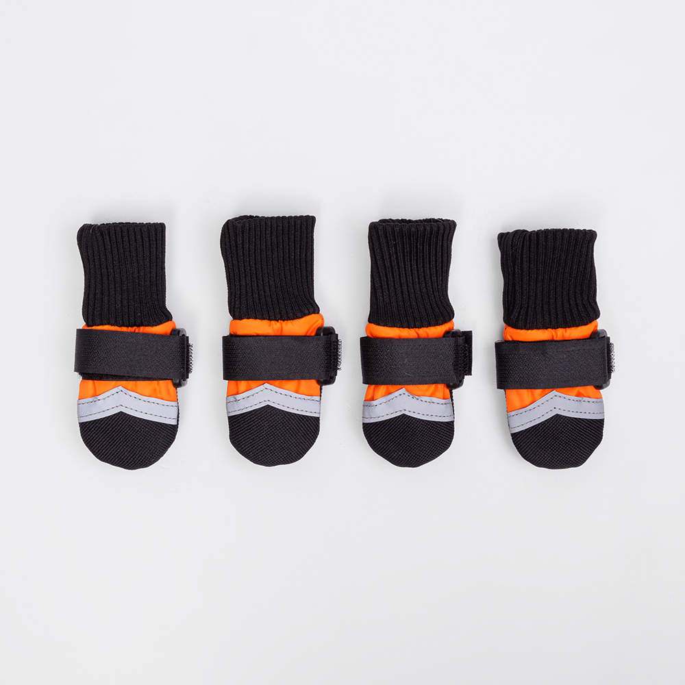 Rungo Ботинки на липучках для собак, размер 1, оранжевые