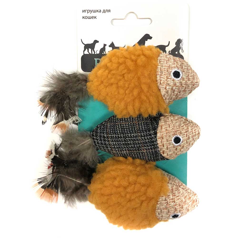 Aromadog Petpark игрушка для кошек Рыбки 3 шт
