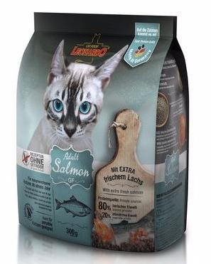 Leonardo Adult GF корм для взрослых кошек в возрасте от 1 года с чувствительным пищеварением, беззерновой, с лососем, 300 г