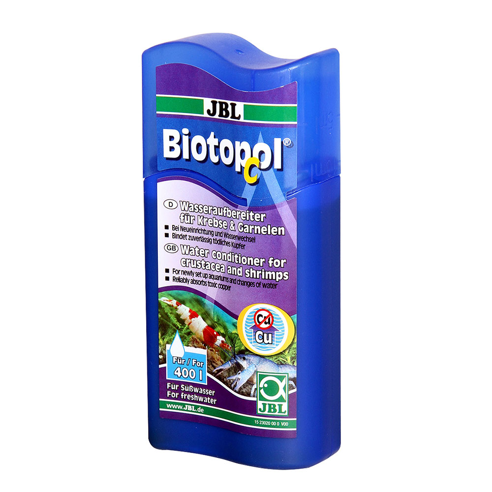 JBL Biotopol C Кондиционер для аквариумов с раками и креветками, 100мл, на400л