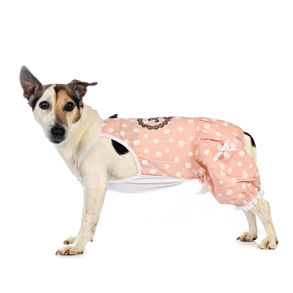 

Petmax Костюм летний XL розовый с цв.