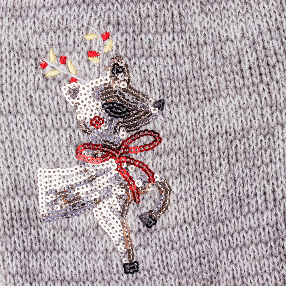 

Petmax Свитер для собак с оленем 35см L серый (унисекс)