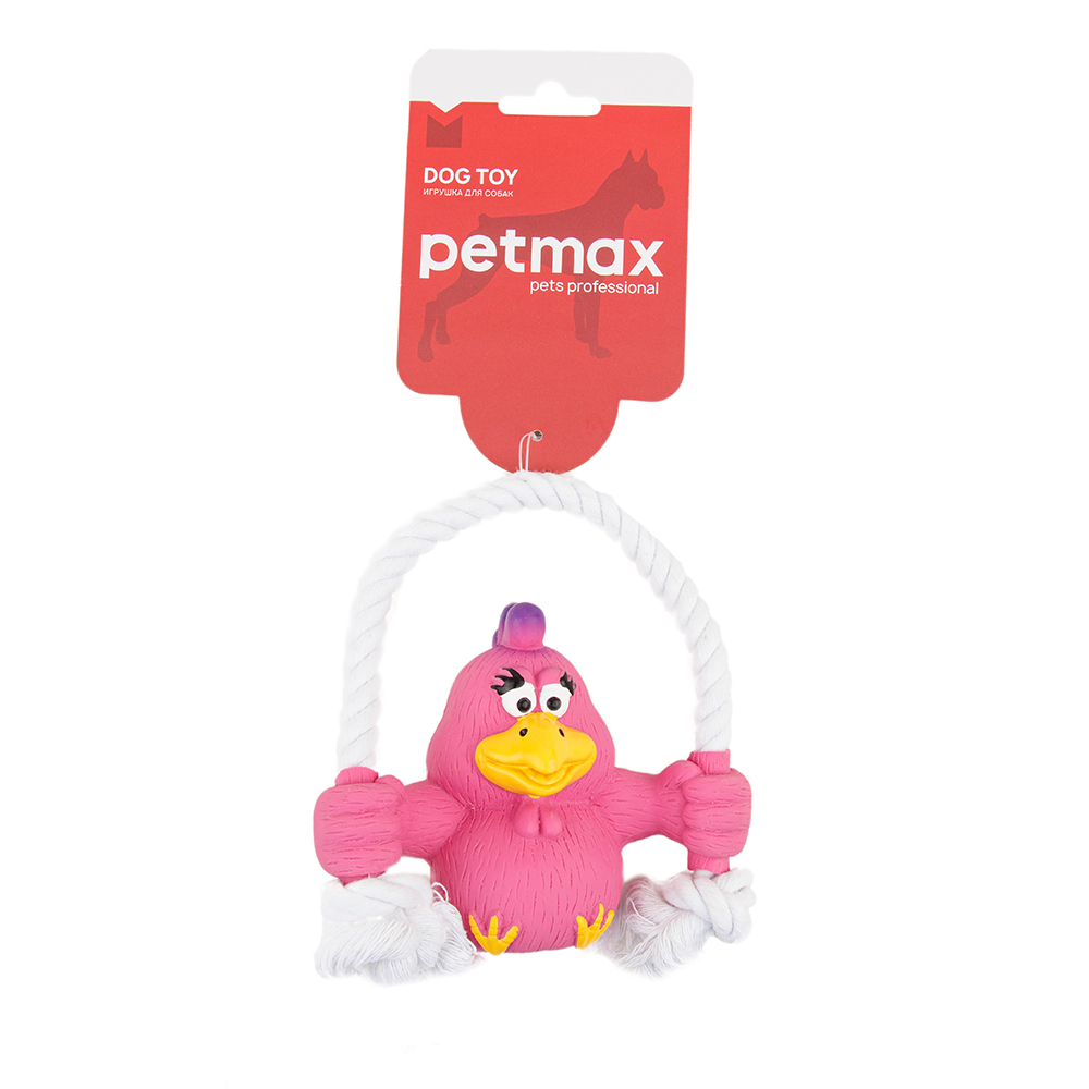 Petmax Игрушка для собак Птичка на веревке 20 см 