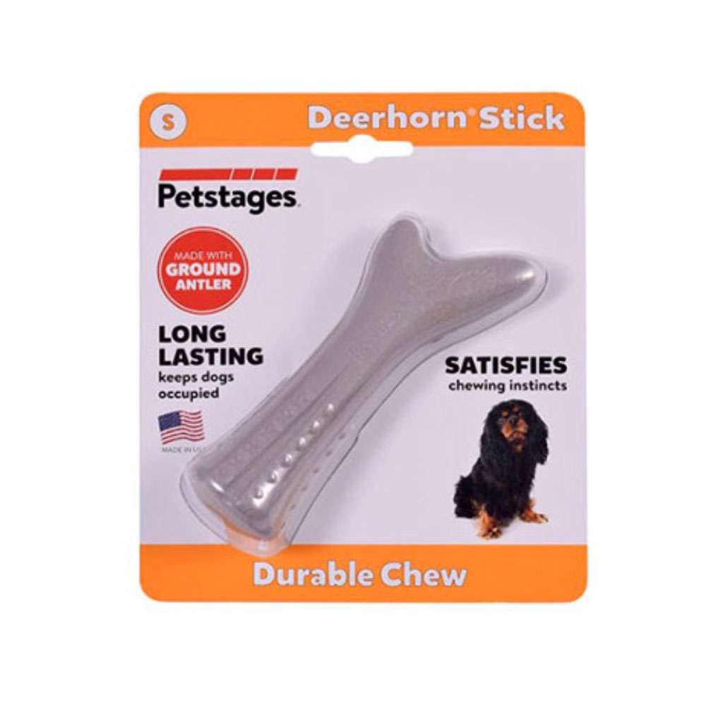 Petstages Deerhorn stick Игрушка для собак с оленьими рогами маленькая, 12 см